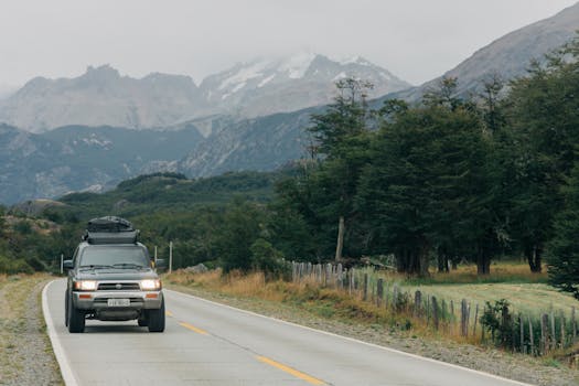 Explore the picturesque landscapes of Puerto Montt, Chile, featuring a road trip through lush forests and majestic mountains.